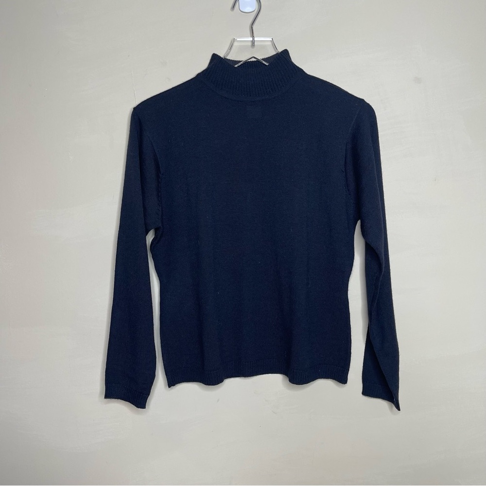 Pendleton Sweater Long Sleeve Mock Turtleneck Ribbed